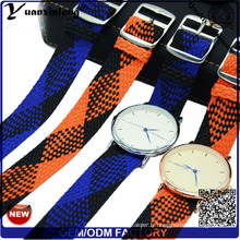 Yxl-031 Nouveau Style Perlon Bracelet Promotionnel Bonne Qualité Montre Bracelet Montre Perlon Bracelet Personnalisé Conception En Gros Montre Bracelet